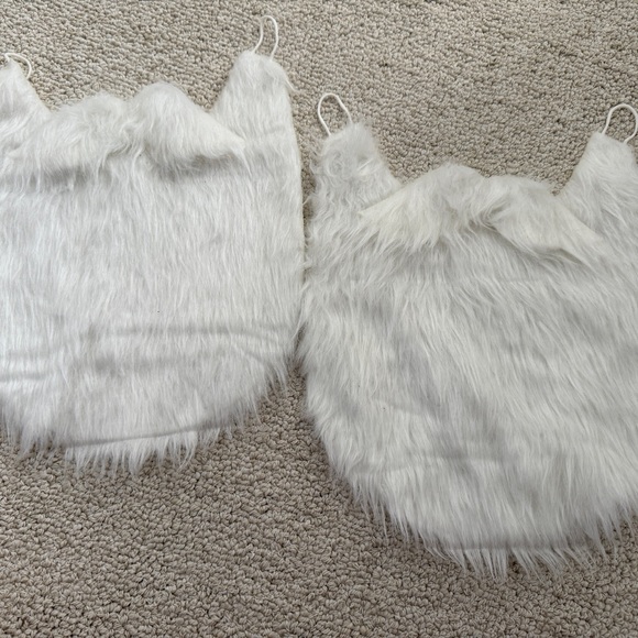 Santa beards set of 2 Faux Fur - Picture 1 of 3